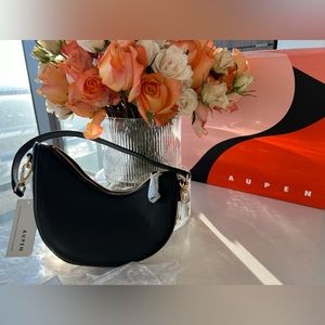 Aupen black never used purse
